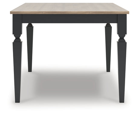 Brenkerton Grayish Brown/Black Dining Table from Ashley - Luna Furniture