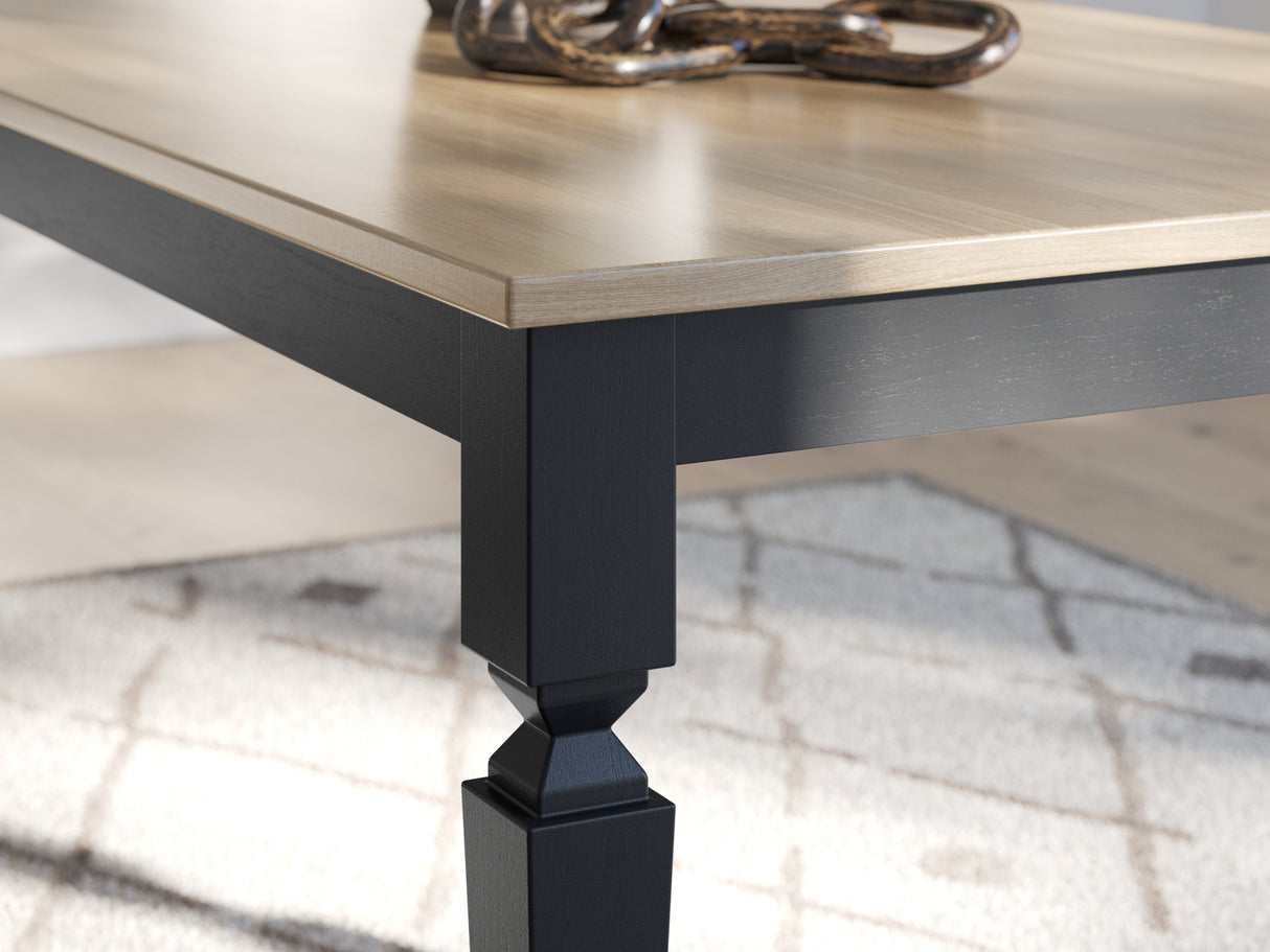 Brenkerton Grayish Brown/Black Dining Table from Ashley Furniture - Luna Furniture