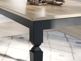 Brenkerton Grayish Brown/Black Dining Table from Ashley Furniture - Luna Furniture