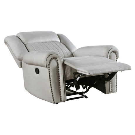 Brennen Mist Reclining Chair from Homelegance - Luna Furniture