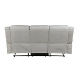 Brennen Mist Double Reclining Sofa from Homelegance - Luna Furniture