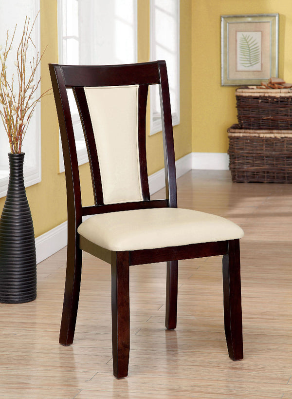 Brent Dark Cherry/Ivory Side Chair