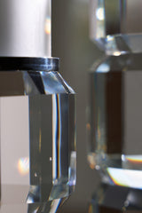 Brentley Clear/Silver Finish Candle Holder Set (Set of 2) from Ashley - Luna Furniture