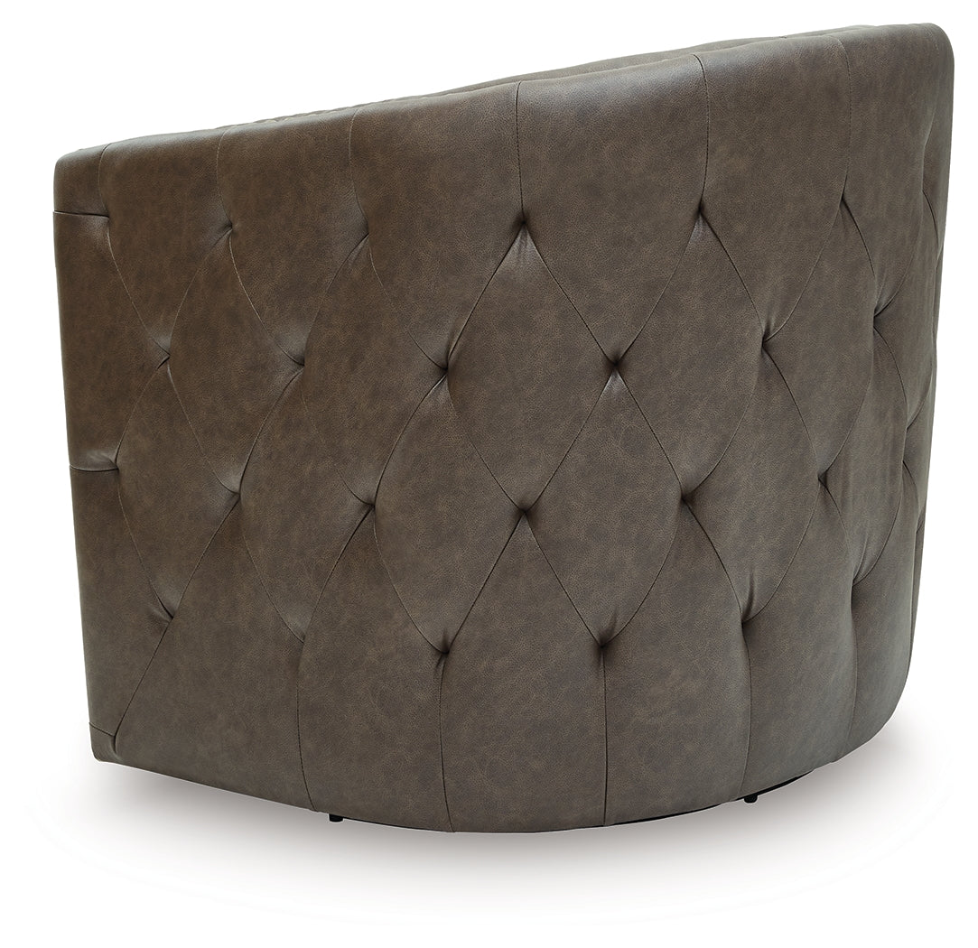 Brentlow Granite Swivel Accent Chair from Ashley Furniture - Luna Furniture