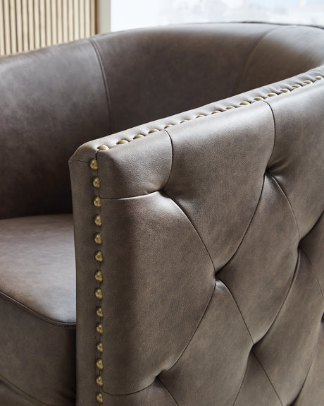 Brentlow Granite Swivel Accent Chair from Ashley - Luna Furniture