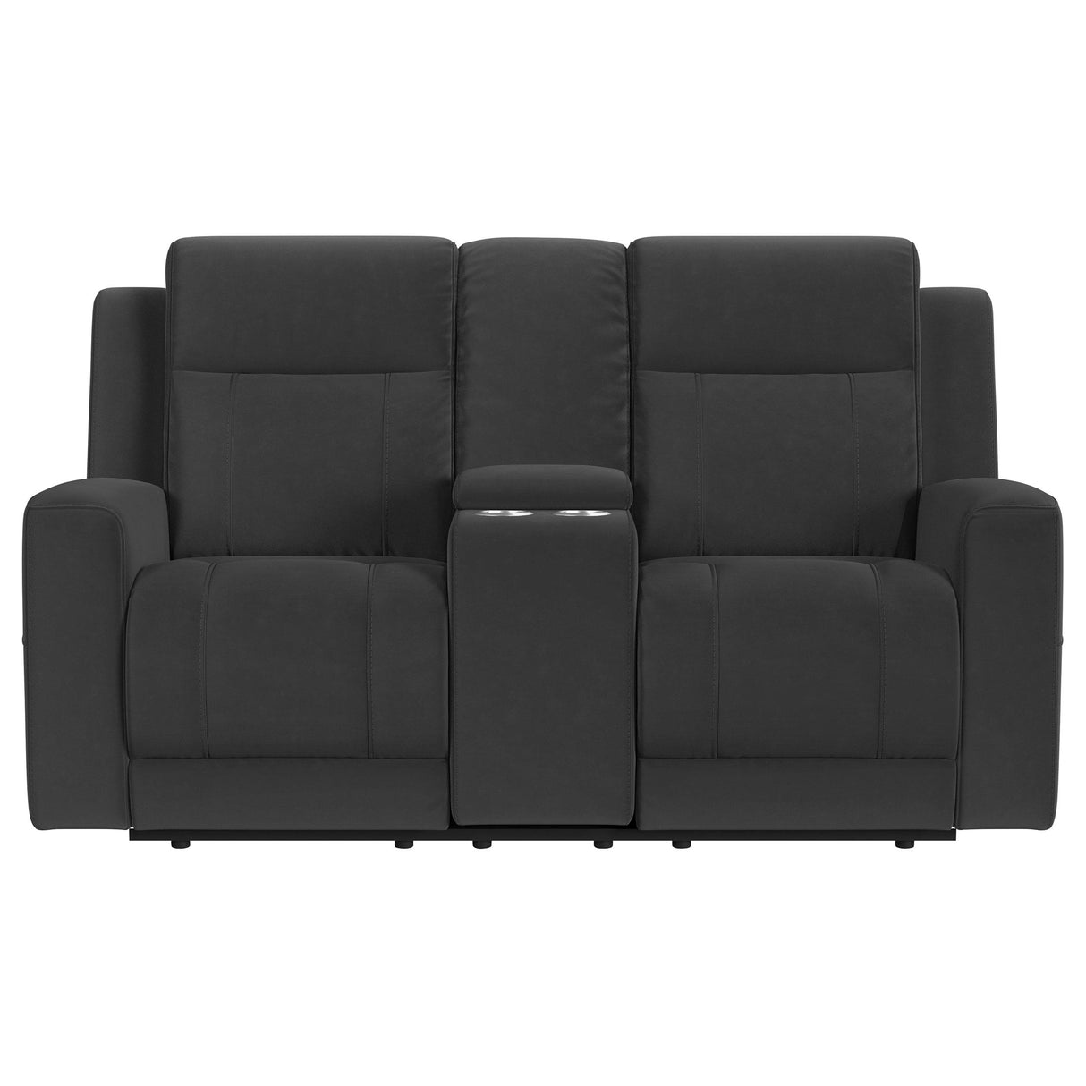 Brentwood Dark Charcoal 3-Piece Upholstered Motion Reclining Sofa Set from Coaster - Luna Furniture