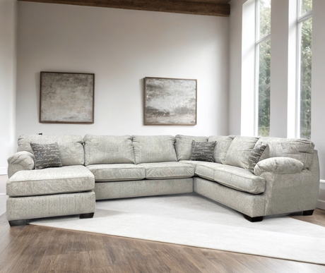 Brentwood Oatmeal Linen Sectional from Happy Homes - Luna Furniture