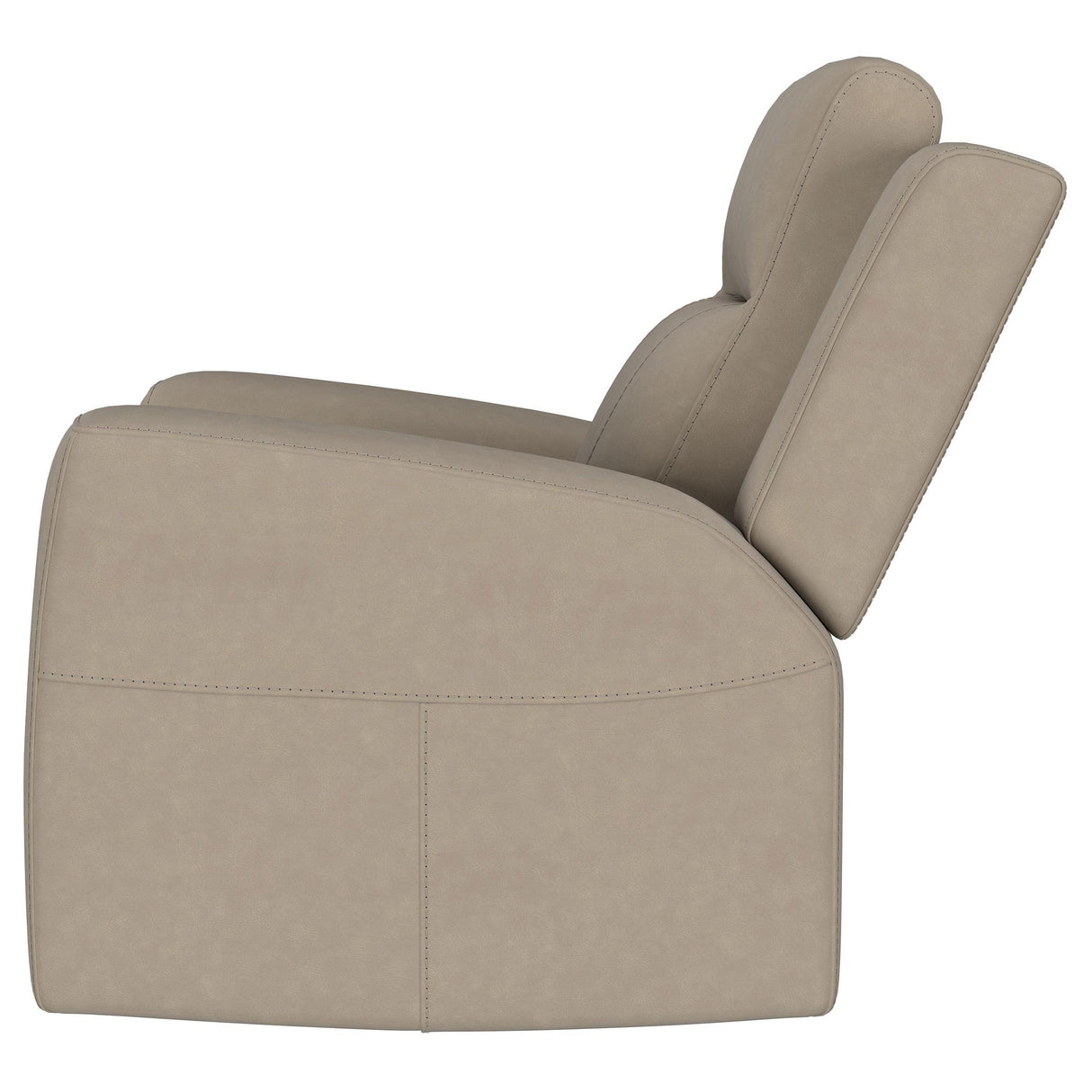 Brentwood Taupe Upholstered Recliner Chair from Coaster - Luna Furniture