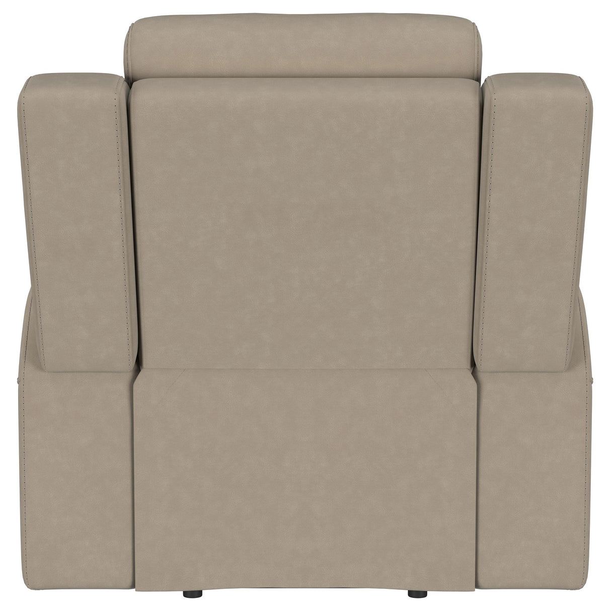 Brentwood Taupe Upholstered Recliner Chair from Coaster - Luna Furniture