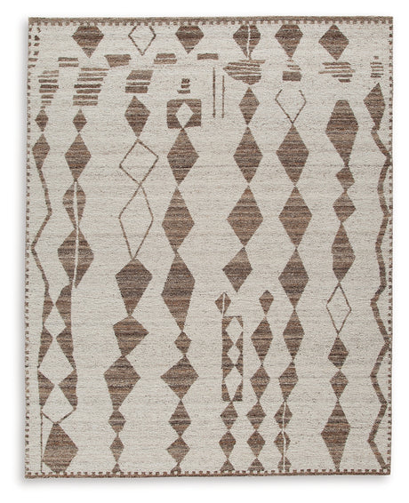 Brettler Beige/Brown Large Rug from Ashley - Luna Furniture