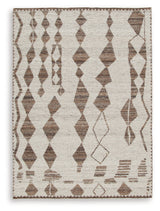 Brettler Beige/Brown Medium Rug from Ashley - Luna Furniture