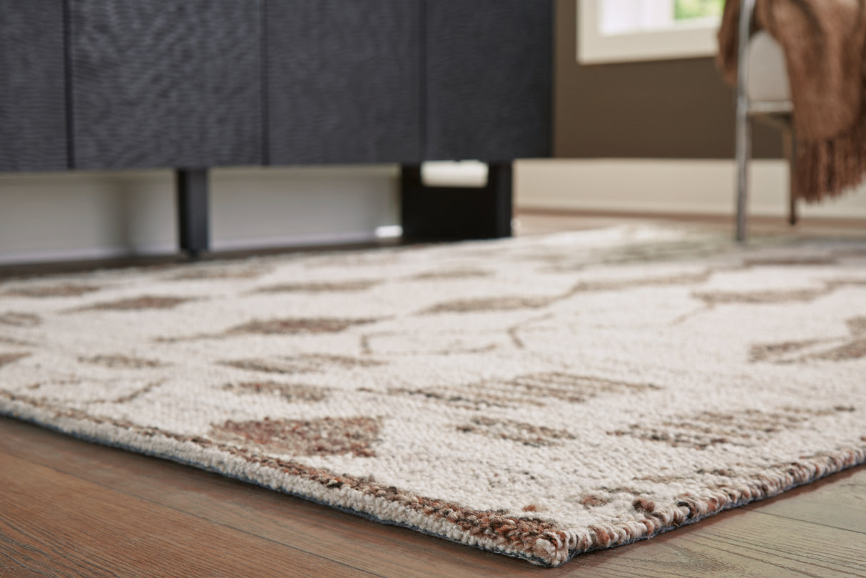 Brettler Beige/Brown Medium Rug from Ashley - Luna Furniture