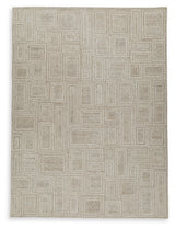 Brickburgh Gray/Ivory/Honey Extra Large Rug from Ashley Furniture - Luna Furniture