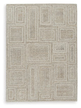 Brickburgh Gray/Ivory/Honey Medium Rug from Ashley - Luna Furniture