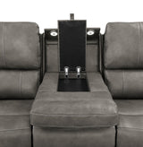 Brickston Charcoal 3-Piece Triple Power Reclining Living Room Set from Coaster - Luna Furniture