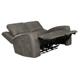 Brickston Charcoal Triple Power Reclining Loveseat from Coaster - Luna Furniture