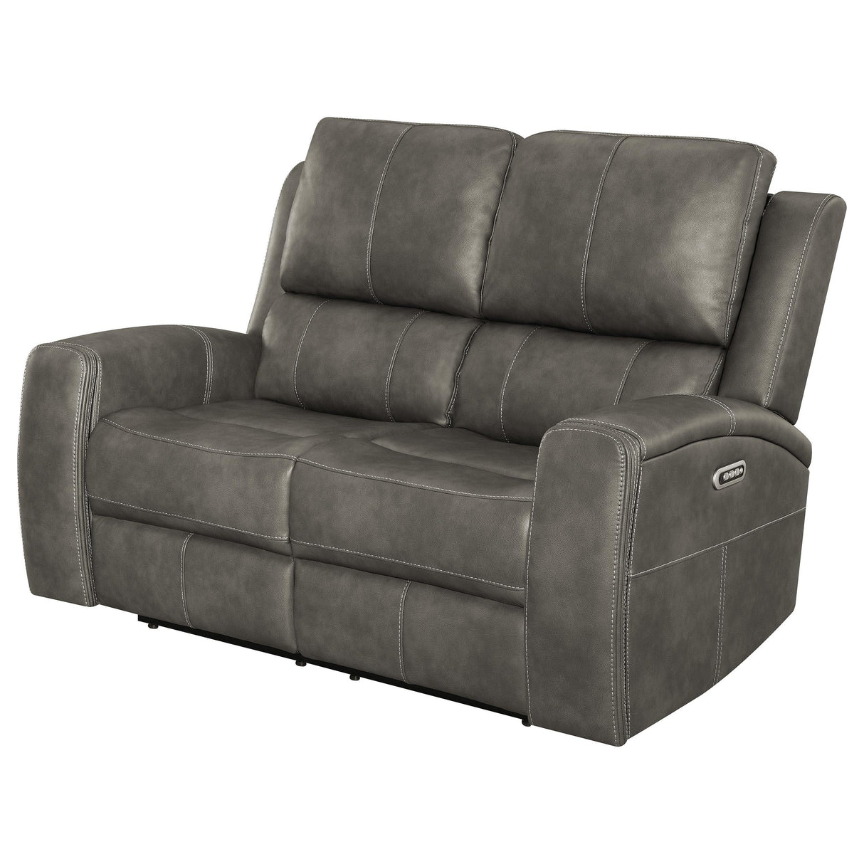 Brickston Charcoal Triple Power Reclining Loveseat from Coaster - Luna Furniture