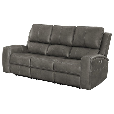 Brickston Charcoal Triple Power Reclining Sofa from Coaster - Luna Furniture