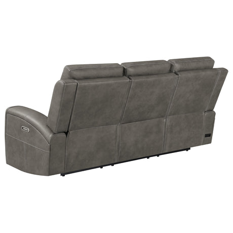 Brickston Charcoal Triple Power Reclining Sofa from Coaster - Luna Furniture