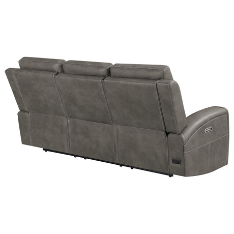 Brickston Charcoal Triple Power Reclining Sofa from Coaster - Luna Furniture