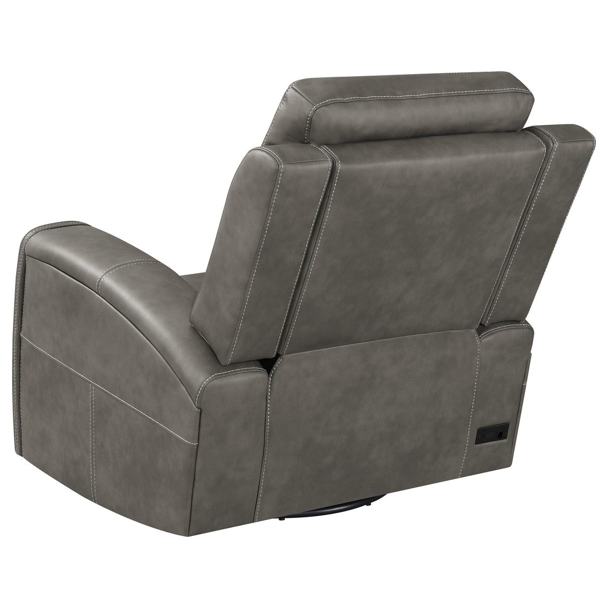 Brickston Charcoal Triple Power Swivel Glider Recliner from Coaster - Luna Furniture
