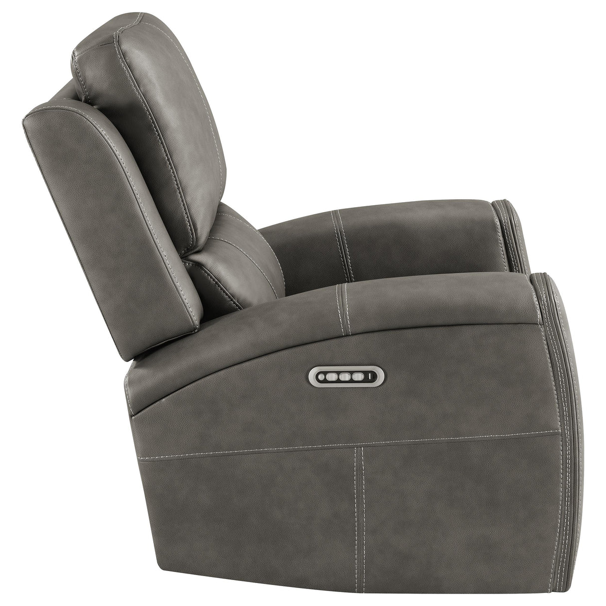 Brickston Charcoal Triple Power Swivel Glider Recliner from Coaster - Luna Furniture