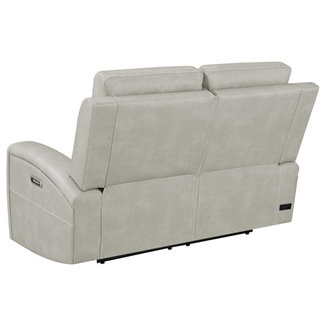 Brickston Gray 2-Piece Triple Power Reclining Living Room Set from Coaster - Luna Furniture