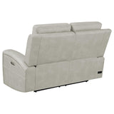 Brickston Gray Triple Power Reclining Loveseat from Coaster - Luna Furniture