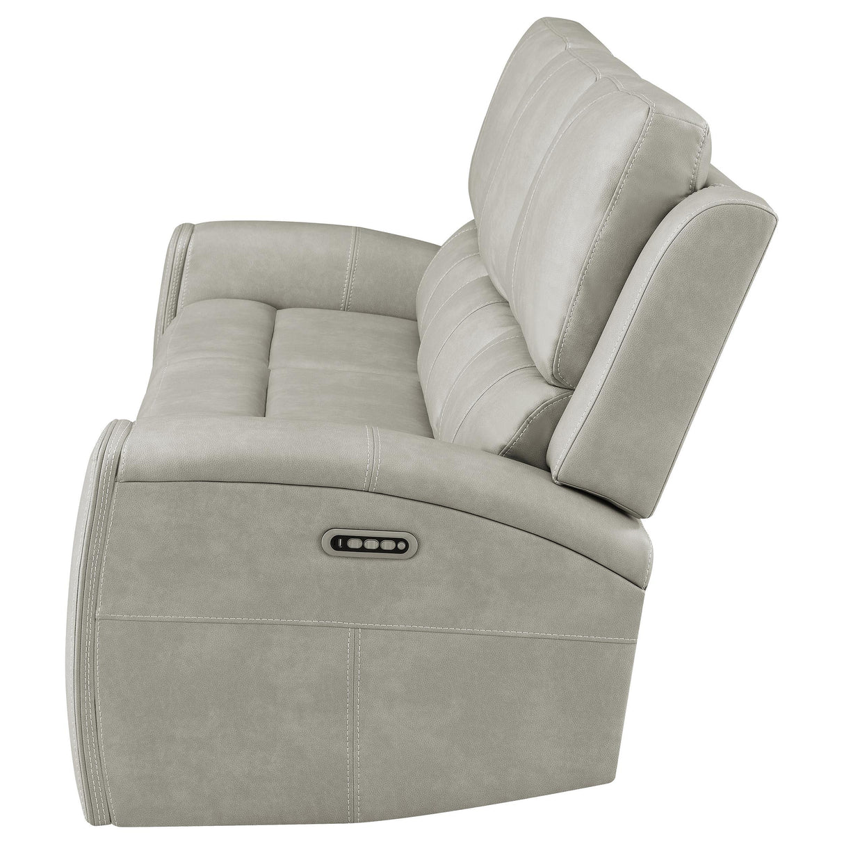 Brickston Gray Triple Power Reclining Sofa from Coaster - Luna Furniture