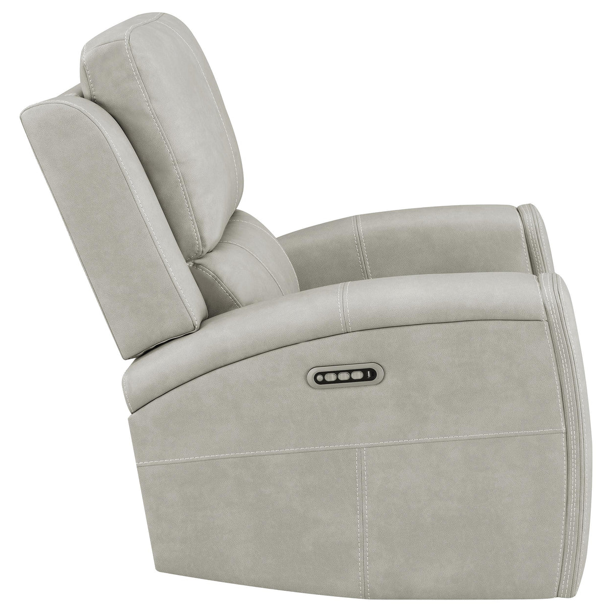 Brickston Gray Triple Power Swivel Glider Recliner from Coaster - Luna Furniture