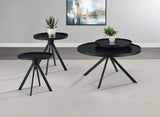 Briggs Black 3-Piece Round Coffee and End Table Set from Coaster - Luna Furniture
