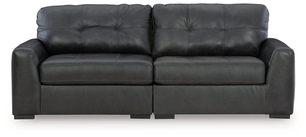 Brindley Pier Fog 2-Piece Sectional Loveseat