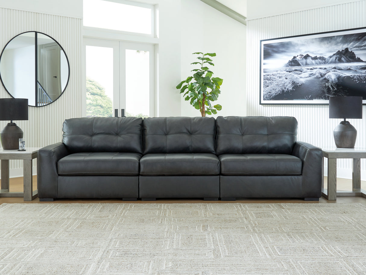 Brindley Pier Fog 3-Piece Sectional Sofa from Ashley - Luna Furniture