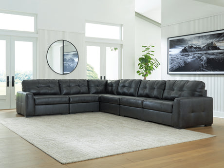 Brindley Pier Fog 6-Piece Sectional from Ashley - Luna Furniture