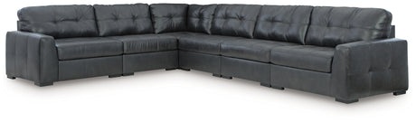Brindley Pier Fog 6-Piece Sectional from Ashley - Luna Furniture