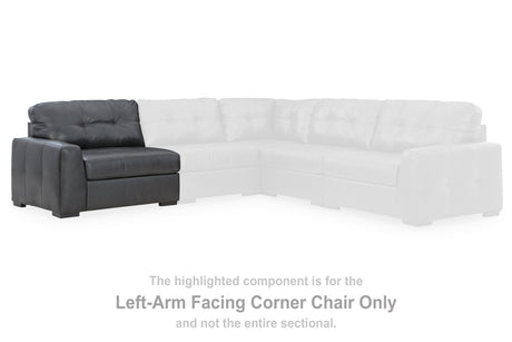 Brindley Pier Fog Left-Arm Facing Corner Chair from Ashley - Luna Furniture