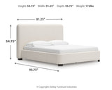 Brintstreet Beige California King Upholstered Bed from Ashley - Luna Furniture