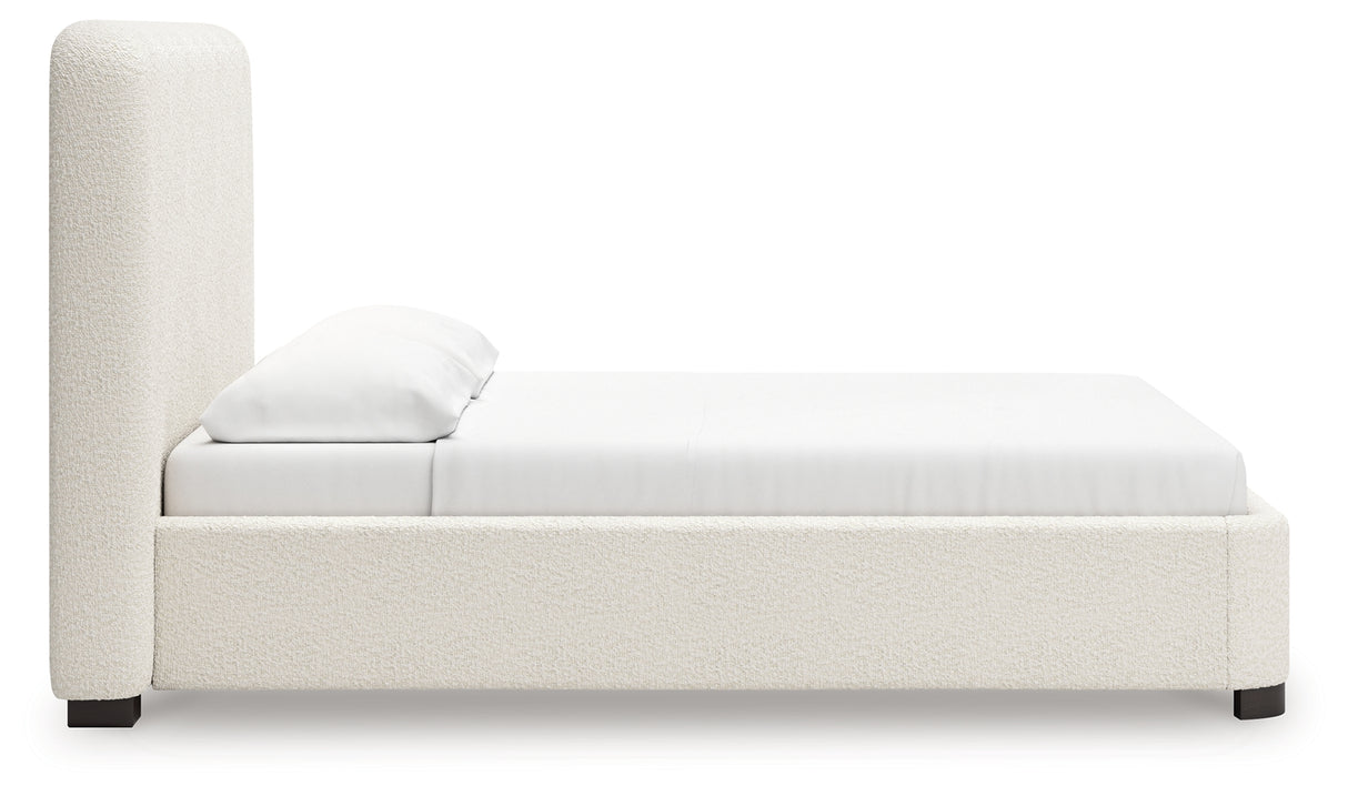 Brintstreet Beige California King Upholstered Bed from Ashley - Luna Furniture