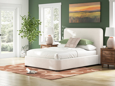Brintstreet Beige Queen Upholstered Bed from Ashley - Luna Furniture