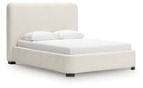 Brintstreet Beige Queen Upholstered Bed from Ashley - Luna Furniture