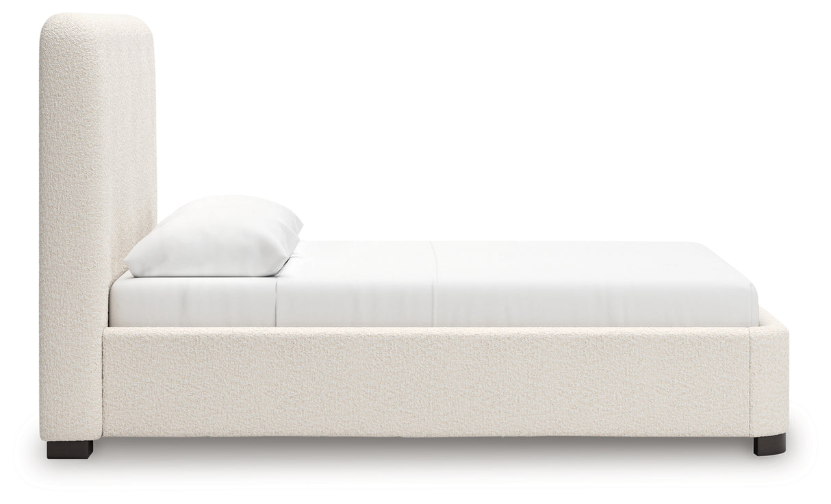 Brintstreet Beige Queen Upholstered Bed from Ashley - Luna Furniture