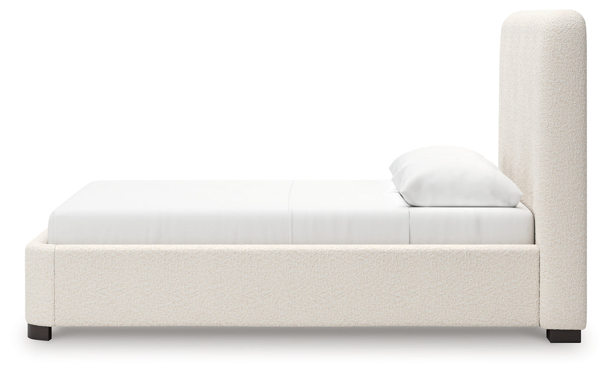Brintstreet Beige Queen Upholstered Bed from Ashley - Luna Furniture