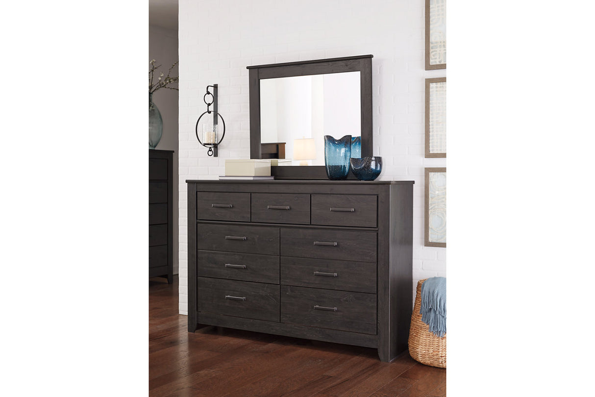 Brinxton Charcoal Dresser and Mirror from Ashley - Luna Furniture