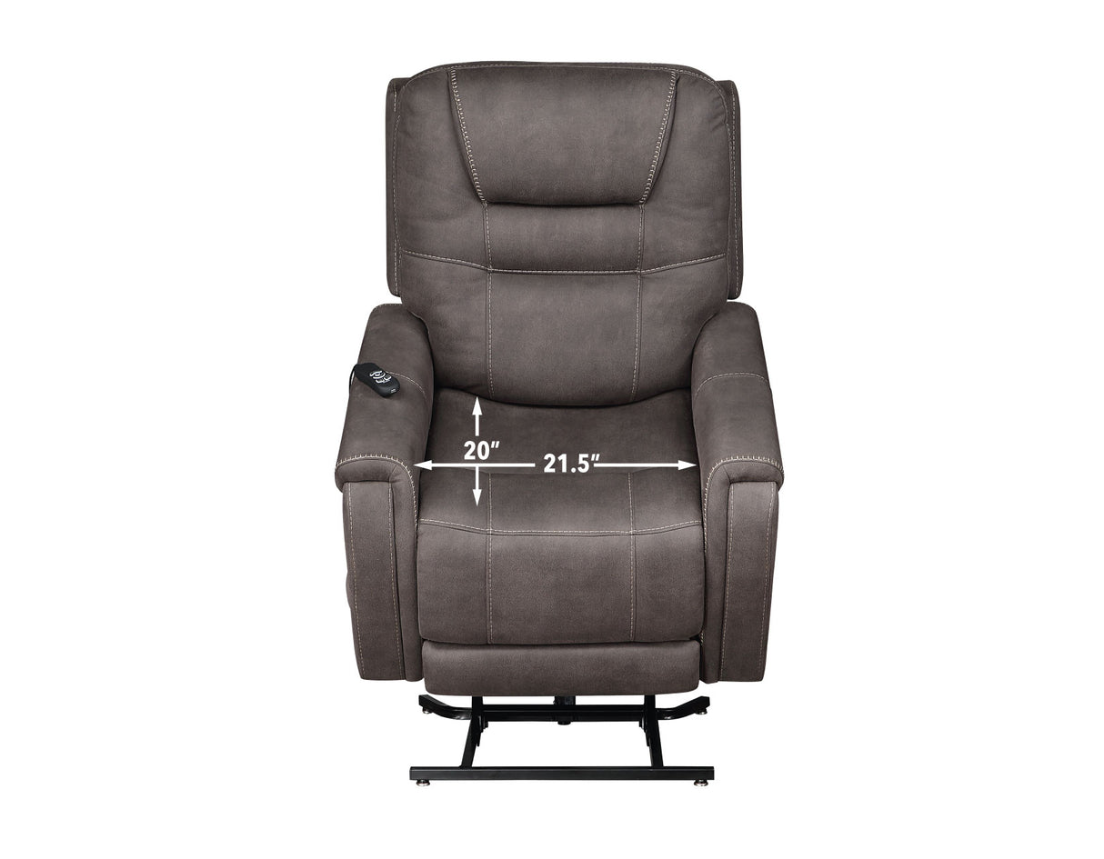 Brisbane Stone Power Lift Chair w/Three Heat Zones from Steve Silver - Luna Furniture