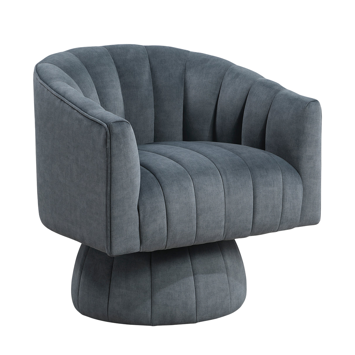 Bristol Dark Gray Swivel Chair from Homelegance - Luna Furniture