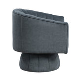 Bristol Dark Gray Swivel Chair from Homelegance - Luna Furniture