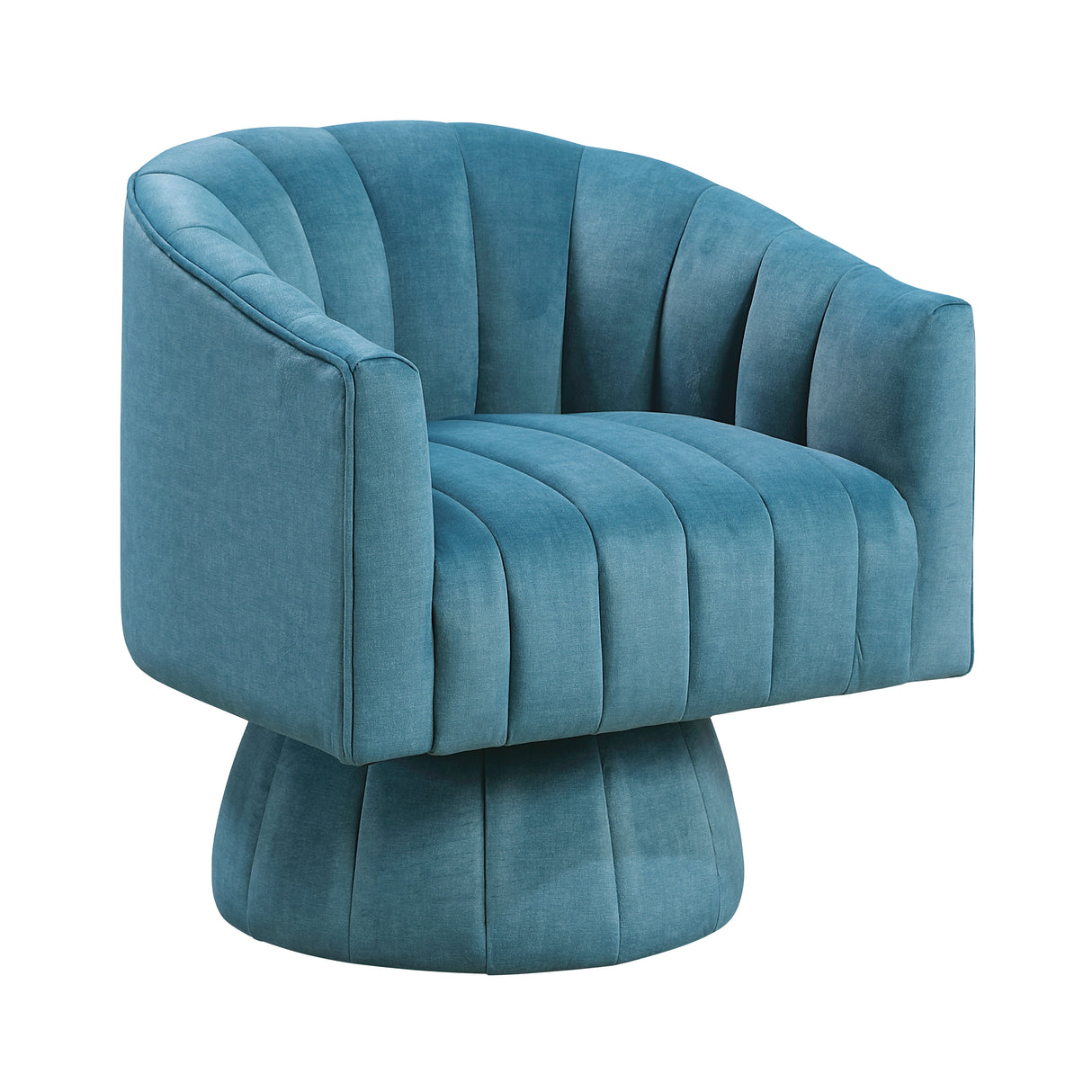 Bristol Dark Teal Swivel Chair from Homelegance - Luna Furniture