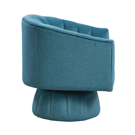Bristol Dark Teal Swivel Chair from Homelegance - Luna Furniture