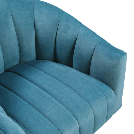 Bristol Dark Teal Swivel Chair from Homelegance - Luna Furniture