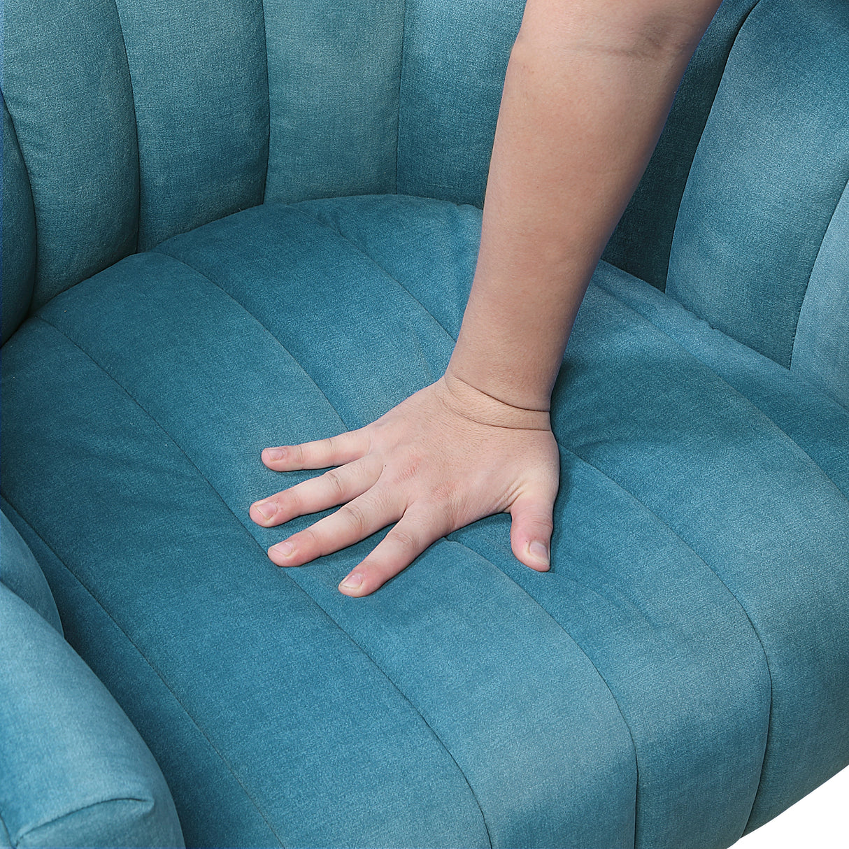 Bristol Dark Teal Swivel Chair from Homelegance - Luna Furniture